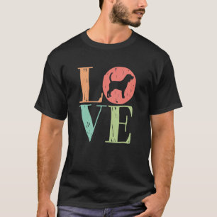 Camiseta Love Beagle Dog Cute Retro Dog