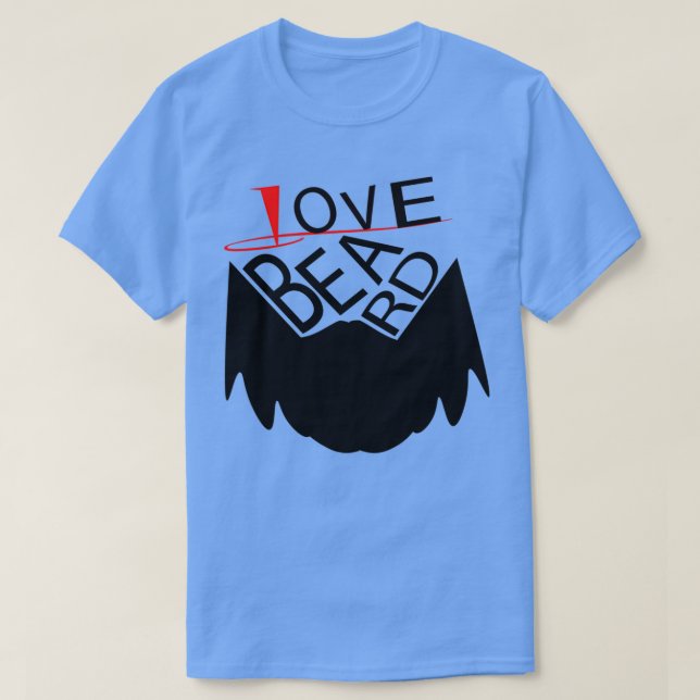 Camiseta Love Beard (Diseño del anverso)