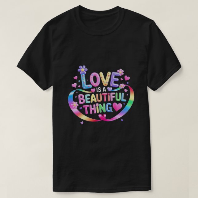 Camiseta Love Beautiful  (Diseño del anverso)