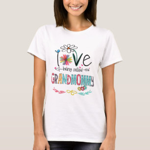Camiseta Love being called grandmommy shirt
