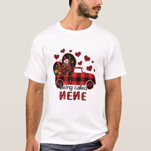 Camiseta Love Being Called Nene Red Truck Gnome Valentine