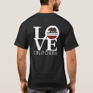 Camiseta LOVE Ben Lomond (letra trasera) texto blanco
