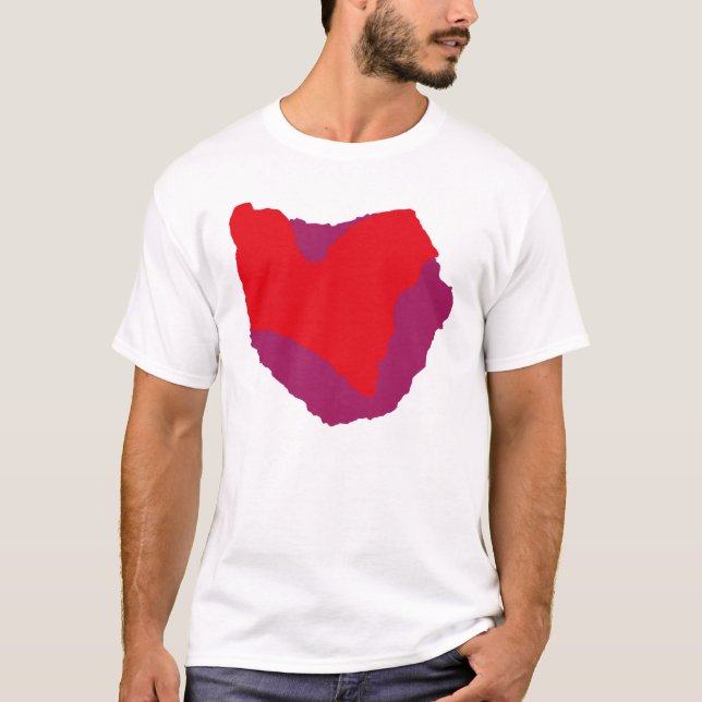 Camiseta Love.Big heart/Corazon Grande love by Masanser pix (Anverso)