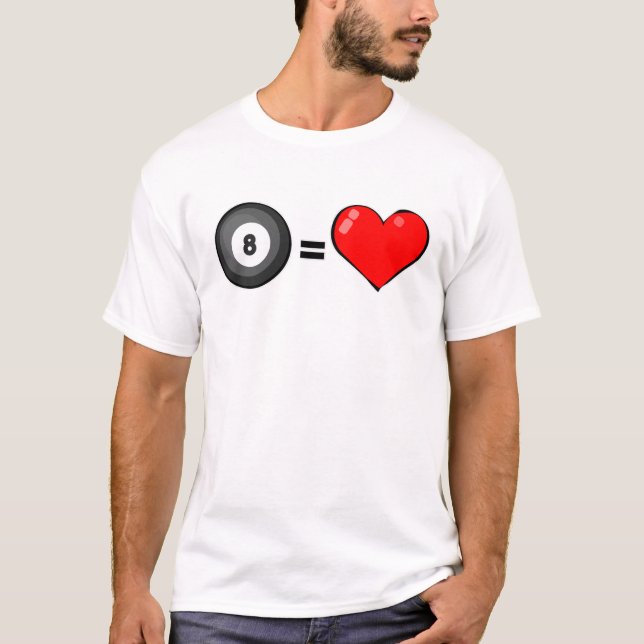 Camiseta Love Billiard (Anverso)