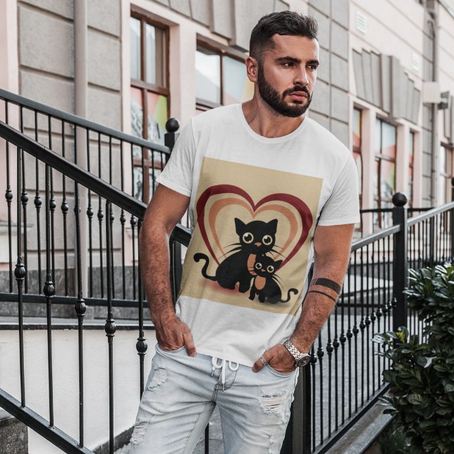 Camiseta Love Black Cats Mens T-Shirt (Subido por el creador)