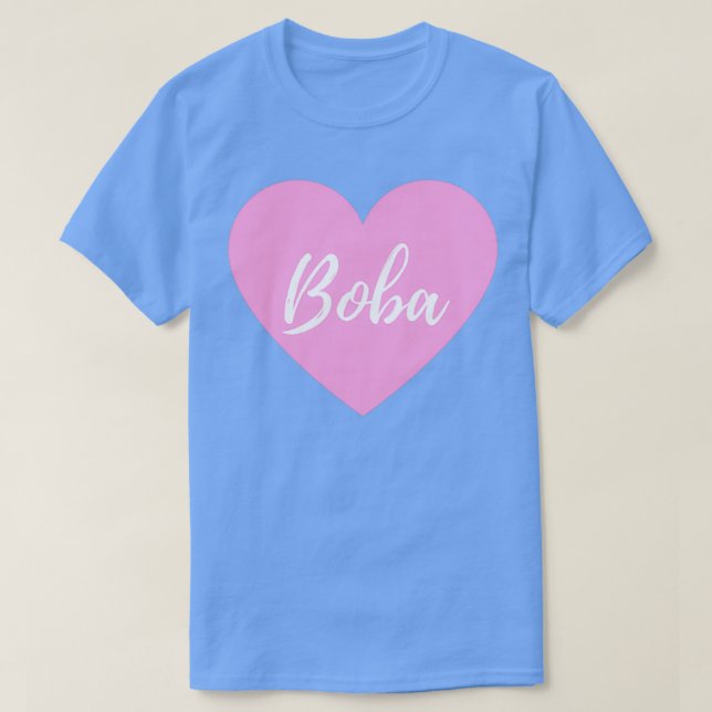 Camiseta Love Boba Bubble Tea (Diseño del anverso)