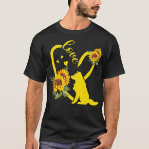 Camiseta Love Border Collie Sunflower Gifts 