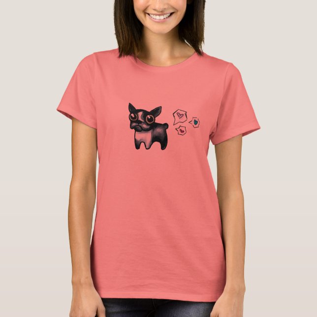 Camiseta Love Boston Terrier (Anverso)