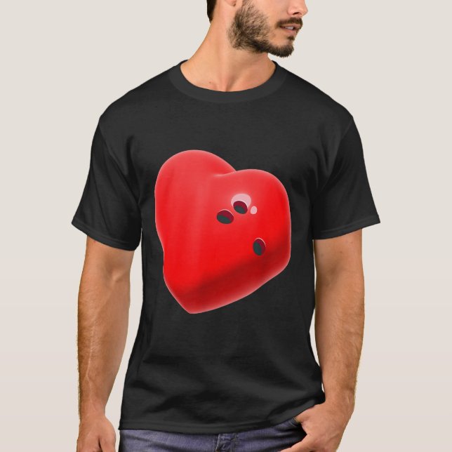 Camiseta Love Bowling Ball Hearts Bowling Lover Valentine's (Anverso)