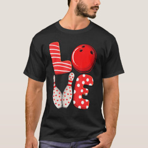 Camiseta Love Bowling ball & pins grupo a juego con Valenti
