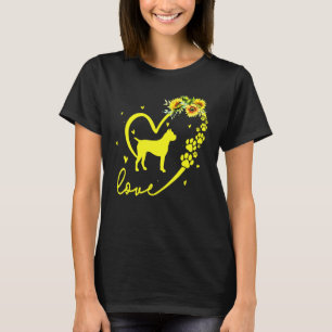 Camiseta Love Boxer Dog Sunflower He