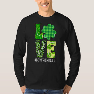 Camiseta Love Boyfriend Shamrock St Patricks Day Mateo F