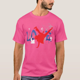 Camiseta Love Breakdance Hip Hop Bboy B Girling Streetdance