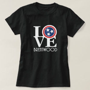 Camiseta LOVE Brentwood Tennessee (texto blanco)