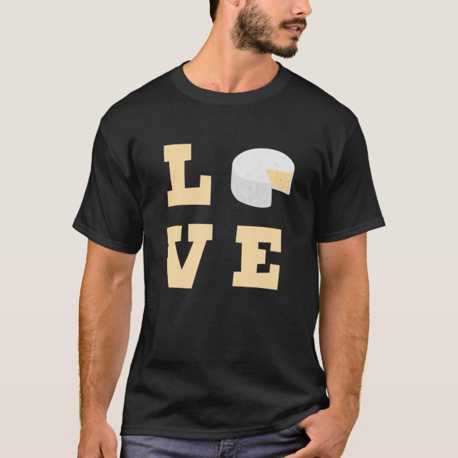 Camiseta Love Brie Cheese Funny Cheesy Food Lover (Anverso)