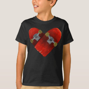 Camiseta Love broken board skateboarding design