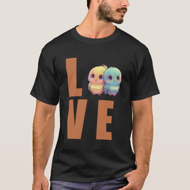 Camiseta Love Budgie Mom Budgerigar Parakeet Bird 1 (Anverso)