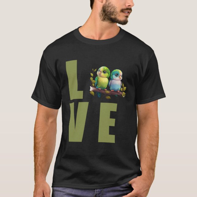 Camiseta Love Budgie Mom Budgerigar Parakeet Bird 4 (Anverso)