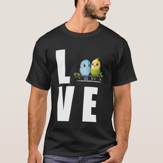 Camiseta Love Budgie Mom Budgerigar Parakeet Bird Pullover (Anverso)
