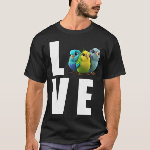 Camiseta Love Budgie Mom Budgerigar Parakeet Bird Pullover