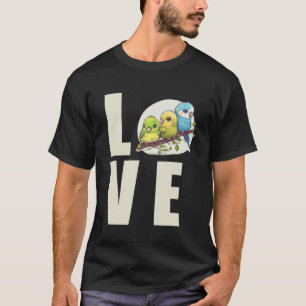 Camiseta Love Budgie Mom Budgerigar Parakeet Bird Pullover