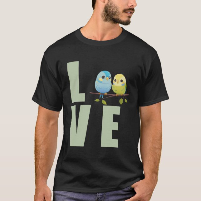 Camiseta Love Budgie Mom Budgerigar Parakeet Bird Pullover (Anverso)
