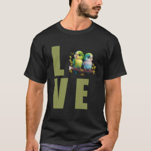 Camiseta Love Budgie Mom Budgerigar Parakeet Bird Pullover