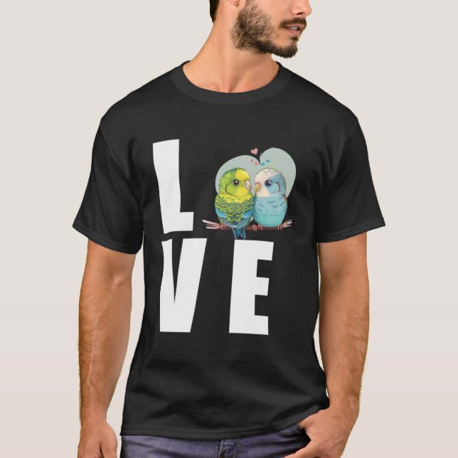 Camiseta Love Budgie Mom Budgerigar Parakeet Bird Pullover (Anverso)
