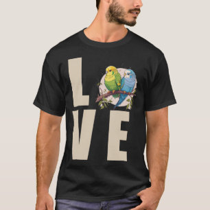 Camiseta Love Budgie Mom Budgerigar Parakeet Bird Pullover