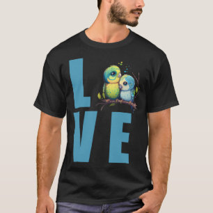 Camiseta Love Budgie Mom Budgerigar Parakeet Bird Pullover