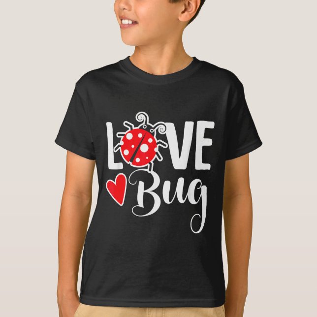 Camiseta Love Bug Cute Valentine's Day Party Ladybug  (Anverso)