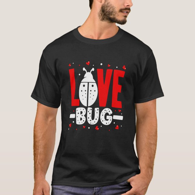 Camiseta Love Bug Valentine's Day Good Luck Nature Date Cou (Anverso)