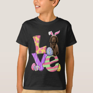 Camiseta Love Bunny Sus Spaniel Dog Eggs Pascua