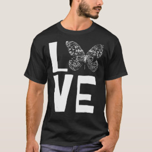 Camiseta Love Butterflies T Butterfly Silhouette Inspire Lo