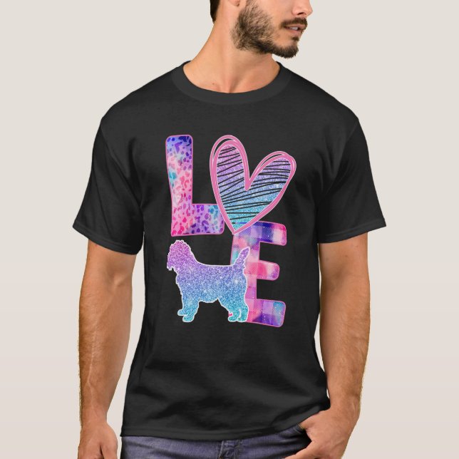Camiseta Love Cairn Terrier Tie Dye Rainbow Dog Lover Regal (Anverso)