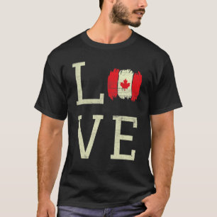 Camiseta Love Canada Day Maple Orgullosa Bandera canadiense