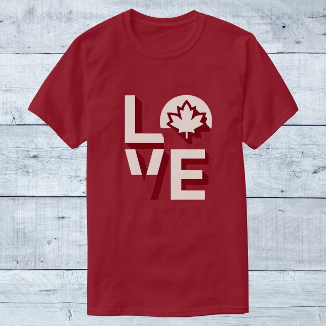 Camiseta Love Canada Maple Leaf (Subido por el creador)