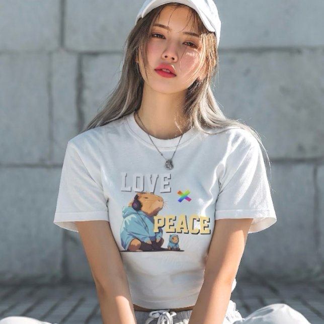 Camiseta LOVE × CAPYBARA - Custom (Subido por el creador)