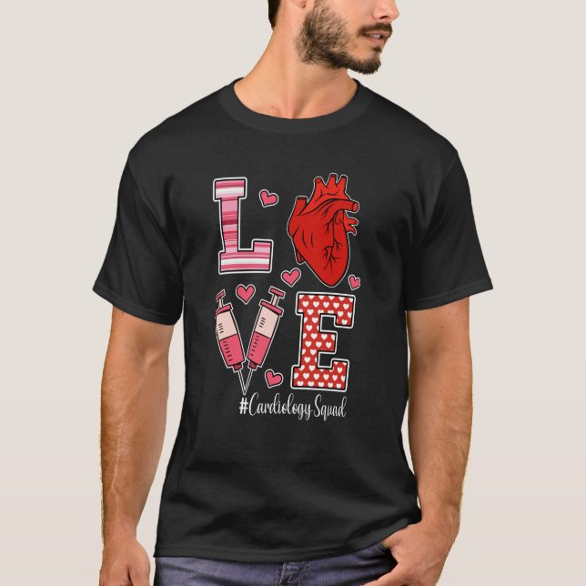 Camiseta Love Cardiology Cardiologist Cardiac Nurse Valenti (Anverso)