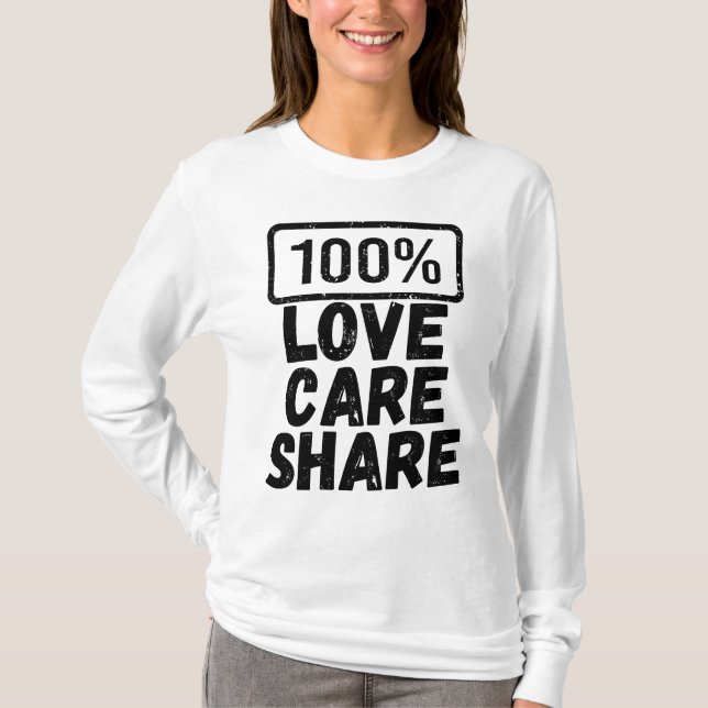 CAMISETA LOVE CARE SHARE (Anverso)