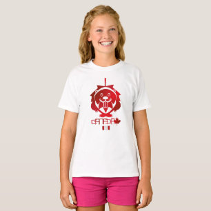 Camiseta  LOVE Castor/ Maple Bandera Canada by Masanser