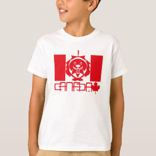Camiseta  LOVE Castor/ Maple Bandera Canada by Masanser