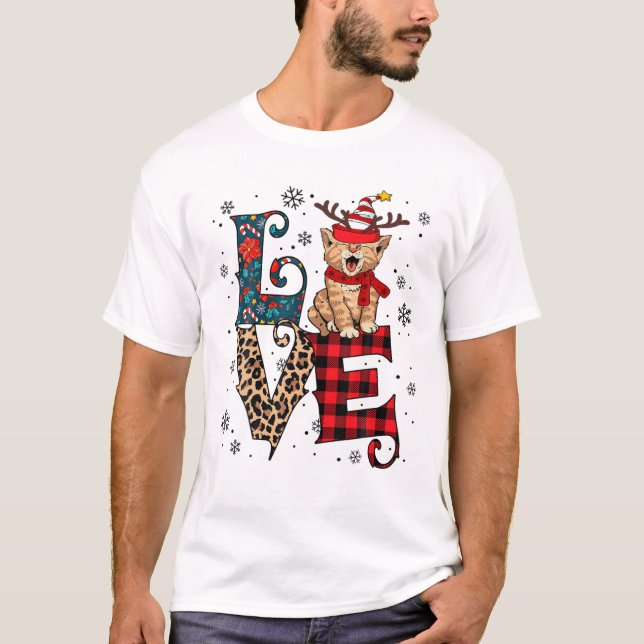 Camiseta Love-Cat Christmas (Anverso)