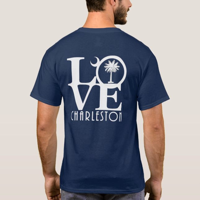 Camiseta LOVE Charleston Carolina del Sur (Reverso)