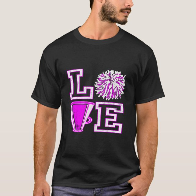 Camiseta Love Cheer For N Cheerleader (Anverso)