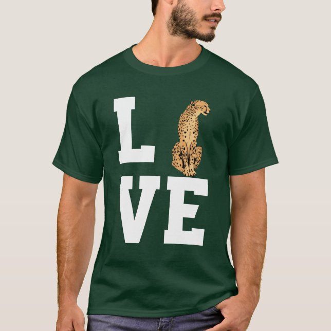 Camiseta Love Cheetah boy (Anverso)