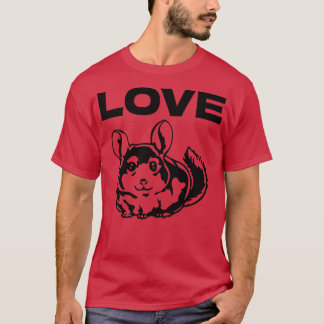 Camiseta Love Chinchilla Chinchillas