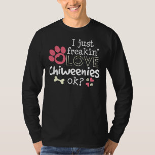 Camiseta Love Chiweenie Funny Dog Mom Chihuahua Dueño