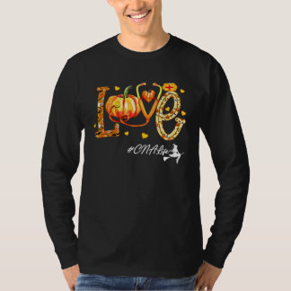 Camiseta Love CNA Life Pumpkin Fall Autumn Thanksgiving Nur