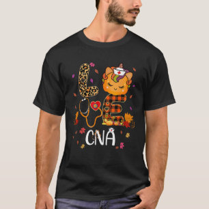 Camiseta Love CNA Unicorn Pumpkin Leopard Print Enfermería